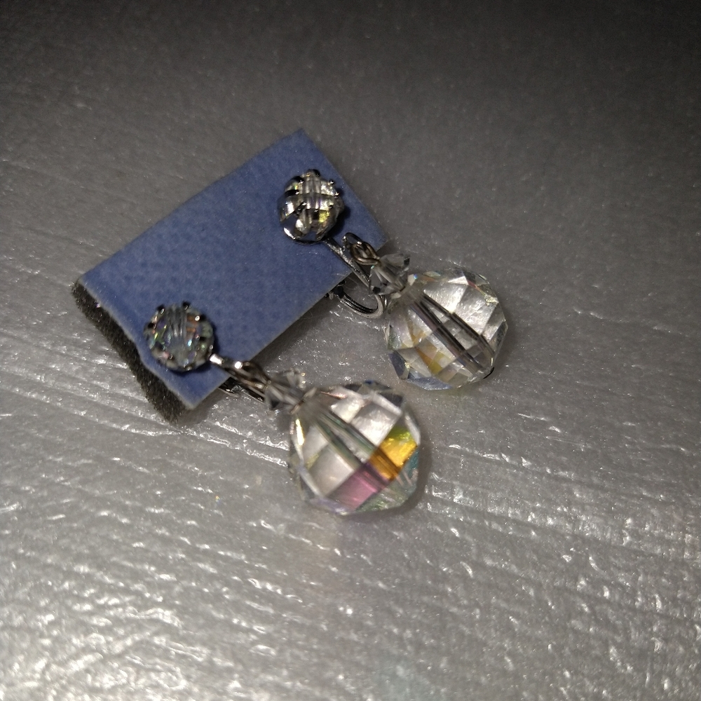 Laguna Aurora Borealis Crystal Dangle Earrings